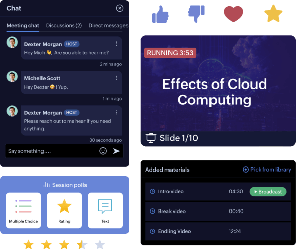 screenshot of Zoho Backstage